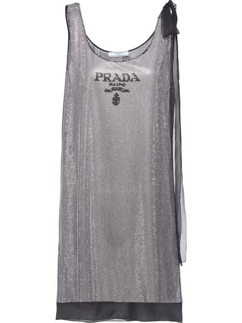 prada crystal embellished dress